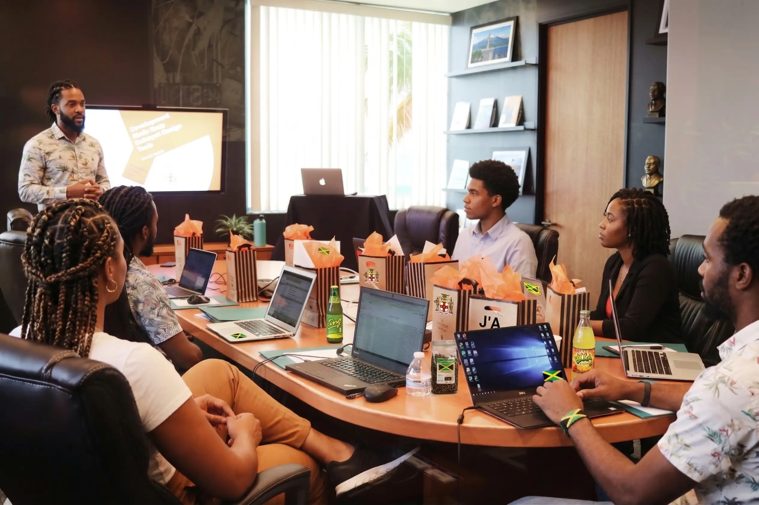 Professionals in a workshop setting